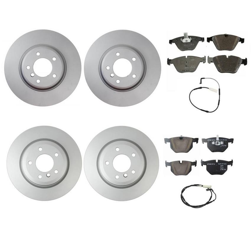 BMW Brake Kit - Pads and Rotors Front &  Rear (348mm/336mm)